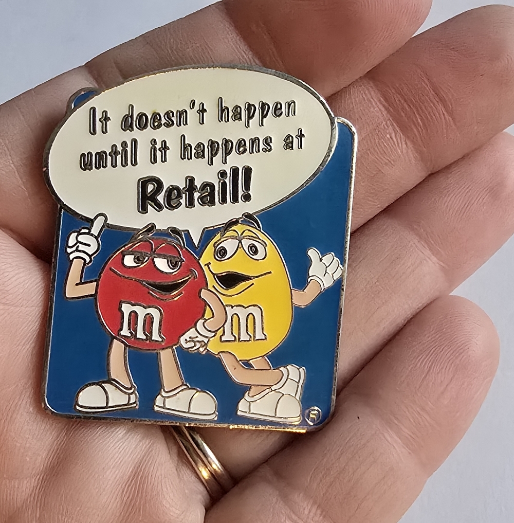 M&Ms pin brooch mars candy enamel retail - Picture 3 of 7